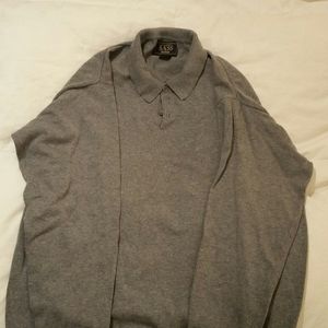 Men's gray sweater, XL, Cotton